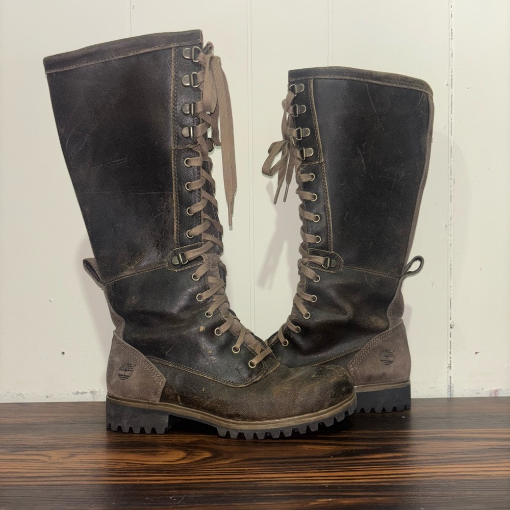 Timberland Wheelwright Lace Up Suede Leather boots